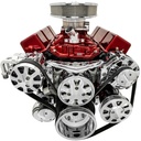 March Performance 20260-06: 20260-06 Small Block Chevy Chrome Ultra Track Serpentine Kit (AC/PS/ALT)