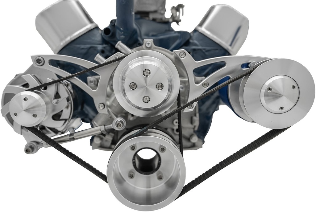 March Performance 30165: High Water Flow Ultra Serpentine Drive Kit 1965-69 Ford 289-302 with Power Steering