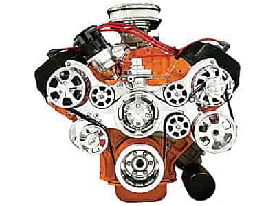Billet Specialties 14800: BB-Chrysler/HEMI Tru Trac Serpentine Belt System with Power Steering, with A/C 1966-Up 426ci Street HEMI