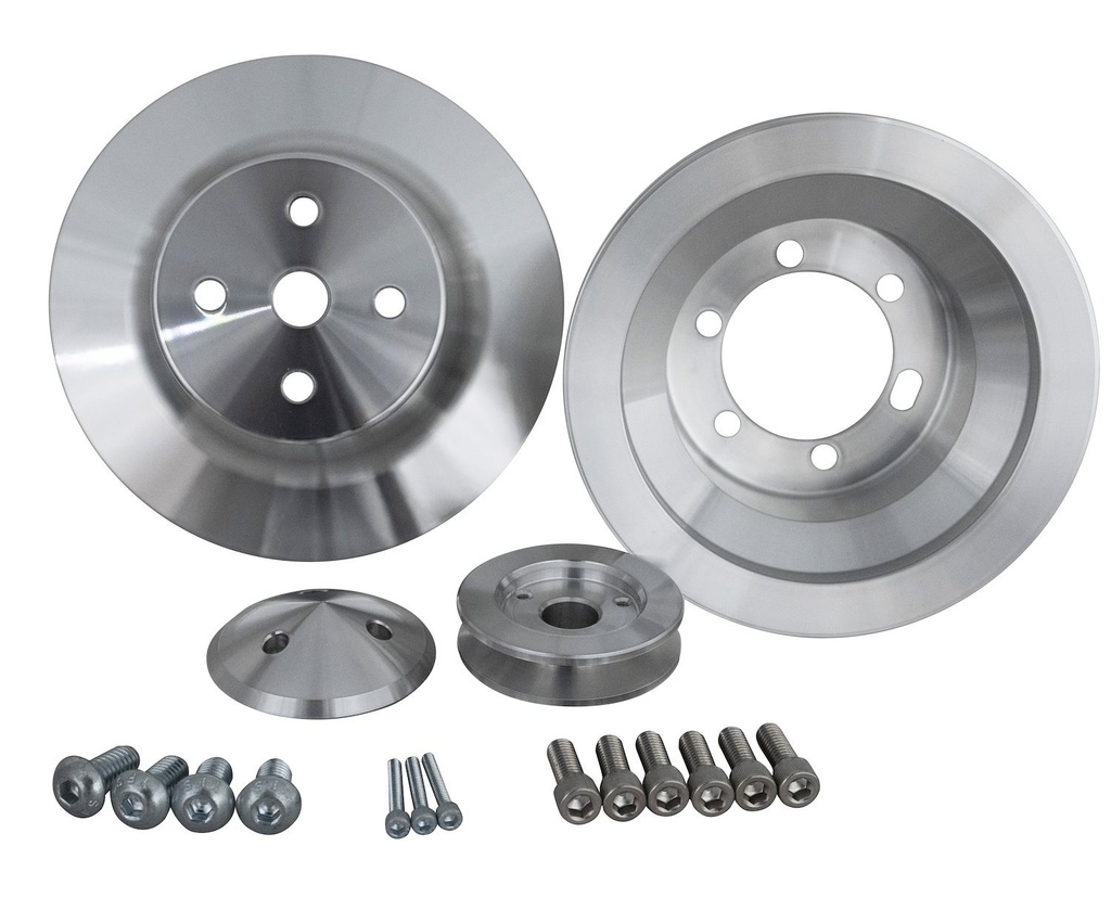 March Performance 10015: High Water Flow Ratio V-Belt Pulley Set 1-Groove Crankshaft Pulley
