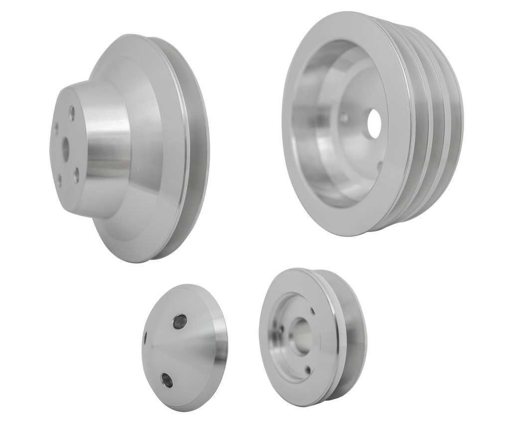 March Performance 6140: V-Belt Pulley Set - High Water Flow Ratio Small Block Chevy