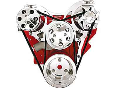 Billet Specialties V3120: V-Trac V-Belt Belt Kit For SB-Chevy with AC, w/o power steering