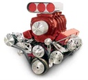 March Performance 20410: Outward Mount High Water Flow Serpentine Drive Kit (A)=4-3/16" Includes Brackets and Pulleys to Install: