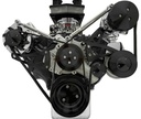 March Performance 30265-08: Ford 429-460 Ultra Serpentine Drive Kit With Saginaw Press Fit Power Steering Pump & A/C