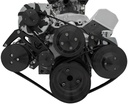 March Performance 22072-08: 22072-08 Small Block Chevy Black Ultra Serpentine Conversion System (AC/PS/ALT)