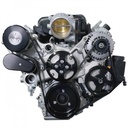 Vintage Air 175025: 175025 Front Runner Engine Accessory Drive System, GM LS, Wet-Sump, Black, with Power Steering