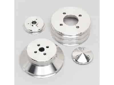 March Performance 1850: Performance Series V-Belt Pulley Kit 5-3/4", 3-Groove Crank Pulley