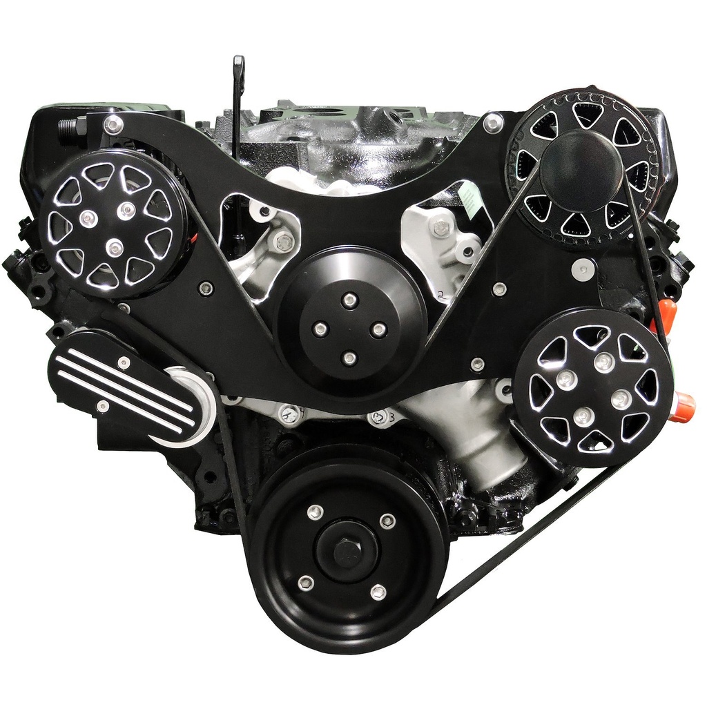 All American Billet FDS-BBF-201: Serpentine Belt Front Drive System Big Block Ford 429/460