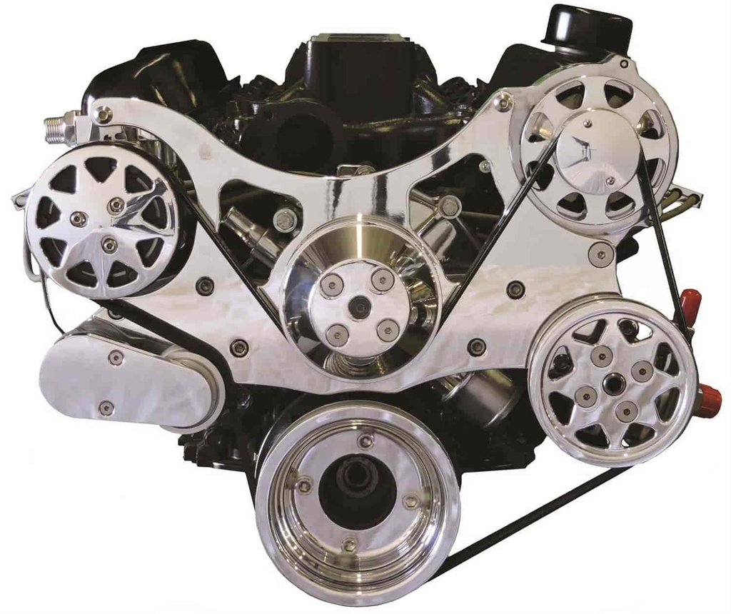 All American Billet FDS-SBF-101: Serpentine Belt Front Drive System Small Block Ford