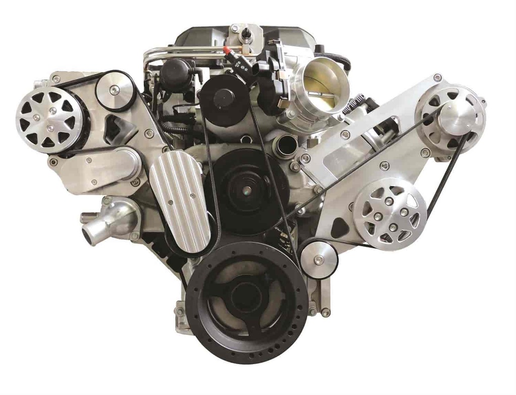 All American Billet FDS-LSA-301: Serpentine Belt Front Drive System GM LSA