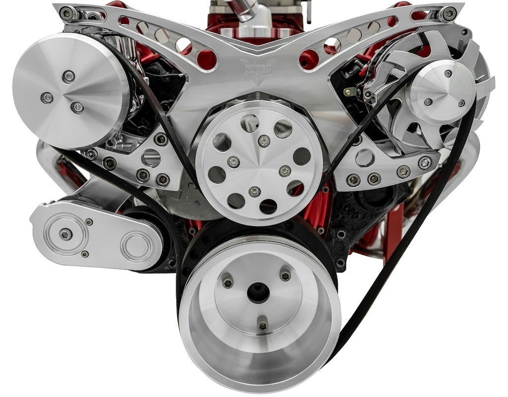 March Performance 21110: Revolver Style Serpentine Drive Kit Small Block Chevy without Power Steering