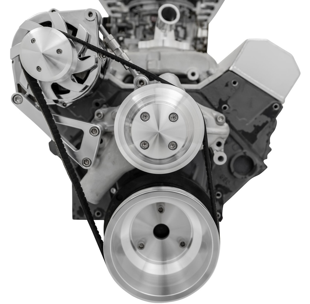 March Performance 22041: Standard Mount Serpentine Conversion Kit SB-Chevy - Long Water Pump