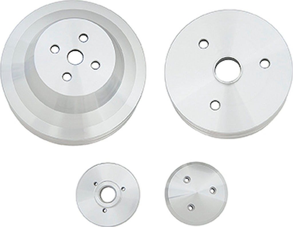 March Performance 6130: V-Belt Pulley Set - High Water Flow Ratio Small Block Chevy