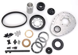 Jesel KBD-31000: KBD-31000 2-Piece Upper Pulley Belt Drive System for Chevy Small Block & 90 Degree V6 Engines [Dry]