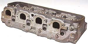 World Products 030620-2: Big Block Chevy Merlin III Cast Iron Cylinder Head 320cc Retangular Intake Ports