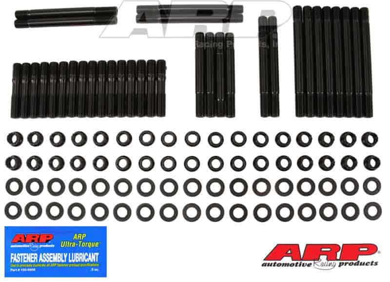 ARP 234-4708: Head Studs w/12-Point Nuts (U/Cut Studs) Small Block Chevy 18° Raised Port