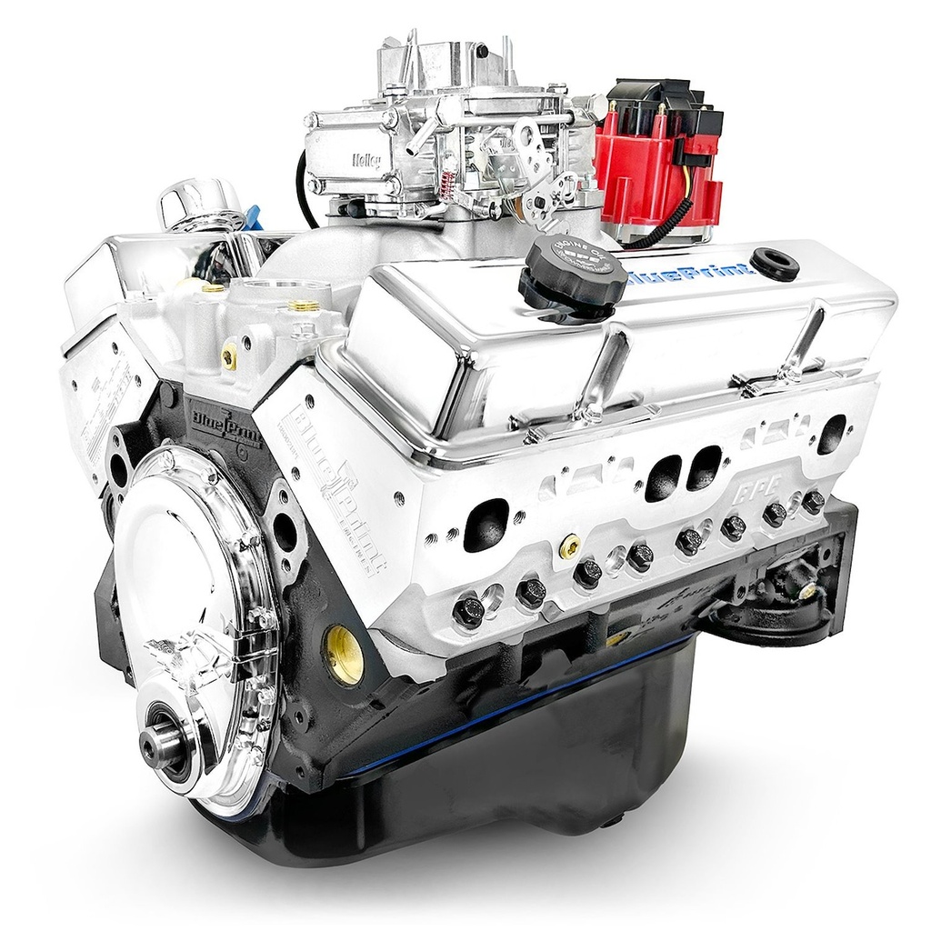 Blueprint Engines BP350CTC: BP350CTC GM Compatible Small Block Chevy 350 ci. Base Dressed Carbureted Crate Engine [341 HP]