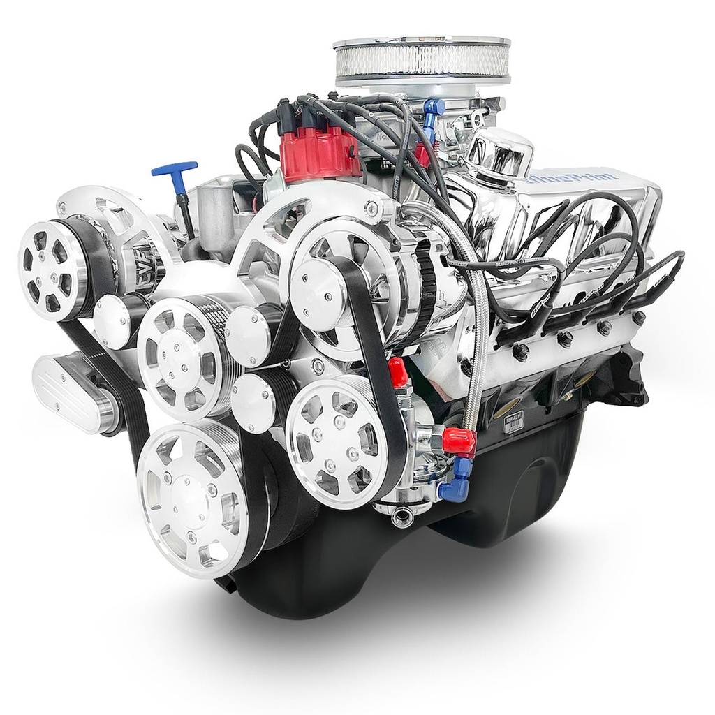 Blueprint Engines BP302RCTCK: BP302RCTCK Ford Small Block Compatible 302 ci. Crate Engine w/Polished Pulley Kit [Dual/Rear Sump]
