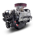 Blueprint Engines BPC4085CTCKB: BPC4085CTCKB Chrysler Small Block Compatible 408 ci. Stroker Deluxe Dressed Engine w/Black Pulley Kit [465 HP]