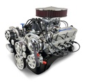 Blueprint Engines BP3479CTFK: BP3479CTFK Ford Small Block Compatible 347 ci. Crate Engine w/Polished Pulley Kit [Front Sump]