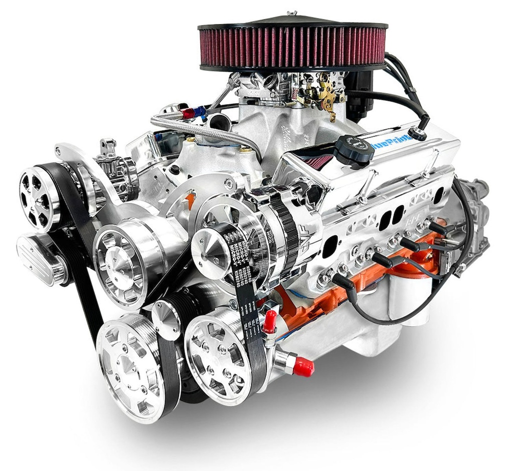 Blueprint Engines B454K700: B454K700 Standard Edition GM Compatible Builder Series, Carb, Polished Pulley Kit