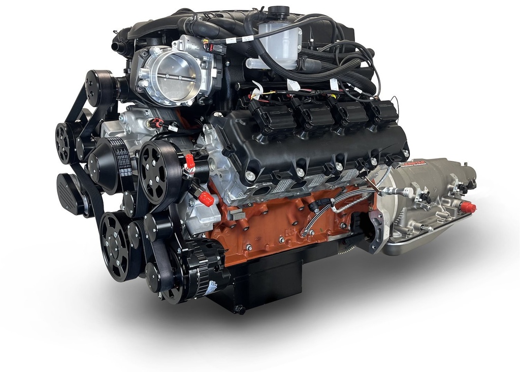 Blueprint Engines B426SCTKB4L8: B426SCTKB4L8 Standard Chrysler HEMI Compatible Builder Series, Supercharged-Black Pulley