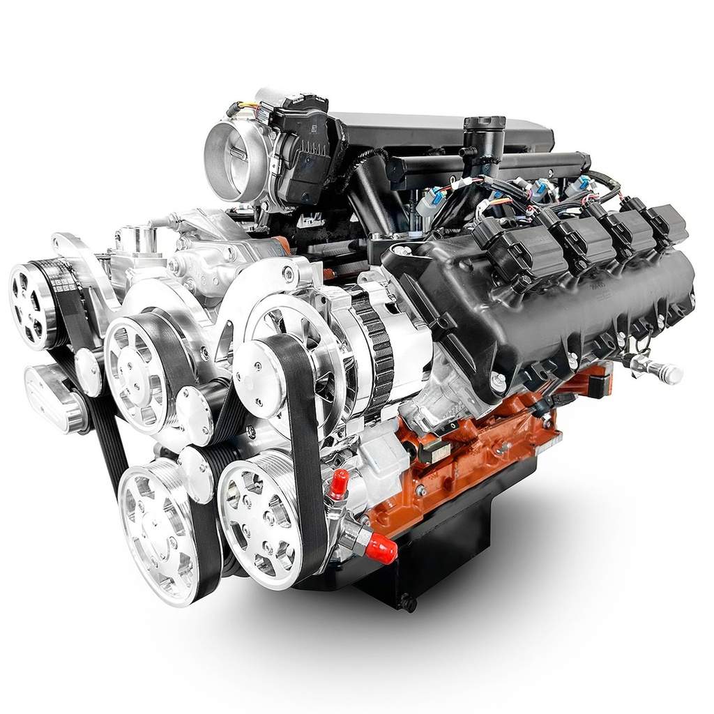 Blueprint Engines B426KT56: B426KT56 Standard Chrysler HEMI Compatible Builder Series, EFI, Polished Pulley Kit