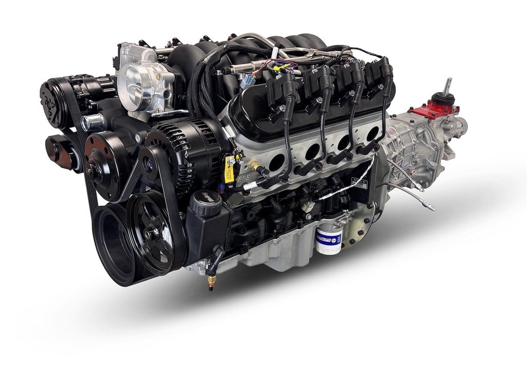 Blueprint Engines BLS4273KBT56: BLS4273KBT56 Standard Edition GM LS Compatible Builder Series, EFI, Black Pulley Kit