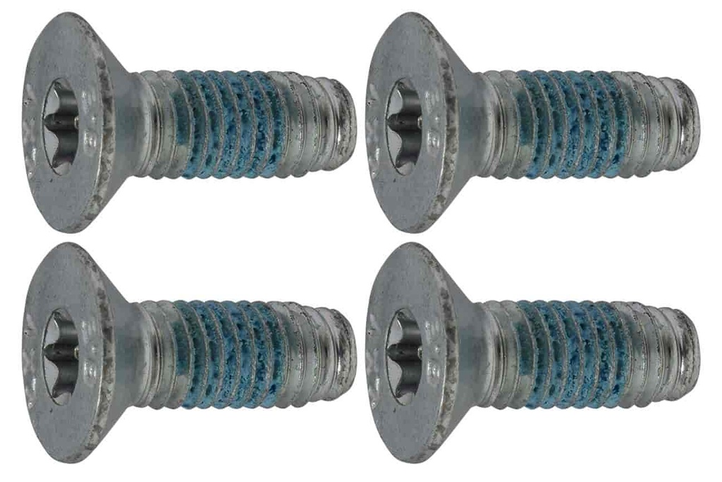 ICT Billet 551950-CAM: 551950-CAM 4pc Bolt Kit - LS/LT Camshaft Retainer Thrust Plate Torx Flat Head FH Gen 3,4,5