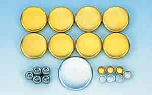 Milodon 34031: Brass Freeze Plug Kit Small Block Chevy 283-350