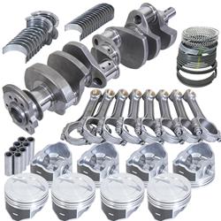 Eagle B15454E030: Small Block Chevy Street & Strip Rotating Assembly [383 ci, 2 Piece Rear Main Seal]