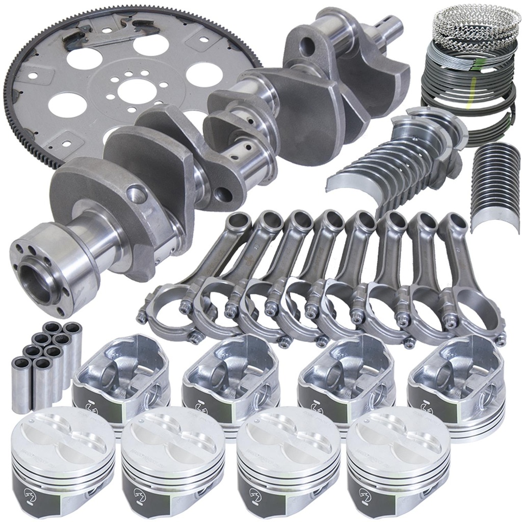 Eagle B15402L00068: Small Block Chevy Street & Strip Rotating Assembly [350 ci, 1 Piece Rear Main Seal]