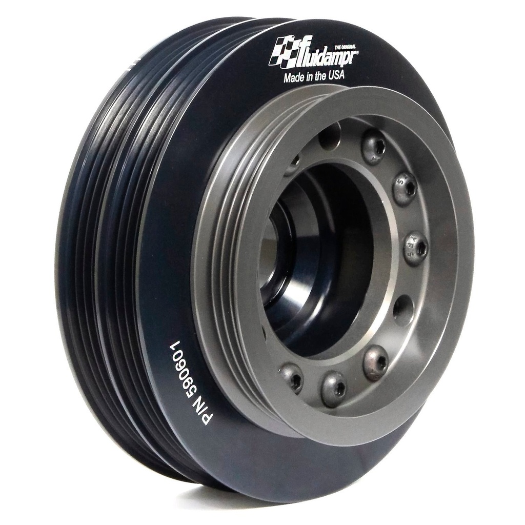 Fluidampr 590601: Street Series Harmonic Damper Honda B Series Engine With PS, Air & Alt. Pulley