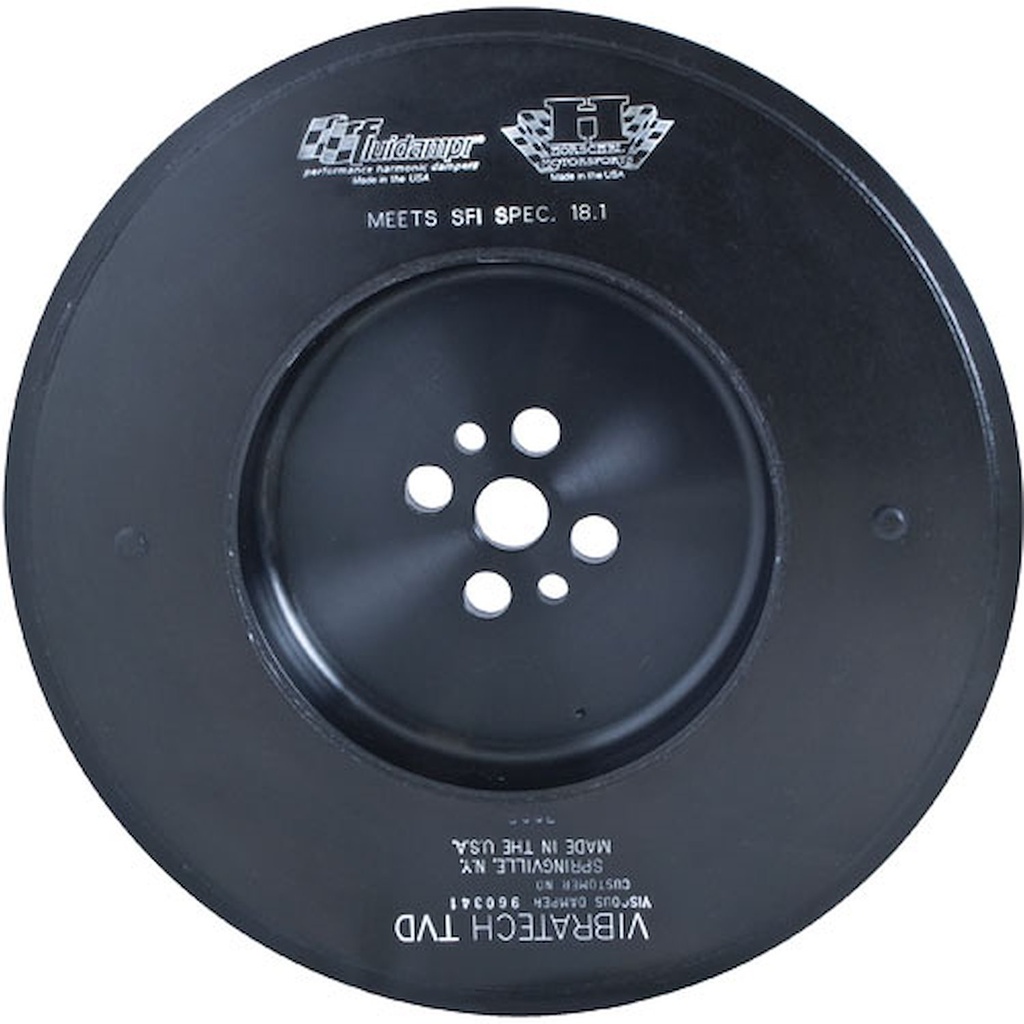 Fluidampr 960341: Competition Diesel Series Harmonic Damper Dodge for Cummins 5.9 (No Pulley)