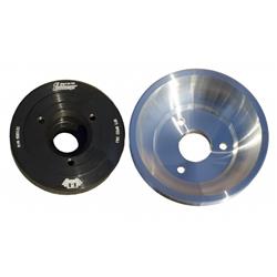 March Performance P800-08: FLUIDAMPR w/CRANK PULLEY #6363 BLK ASSY - LS PRO TRA
