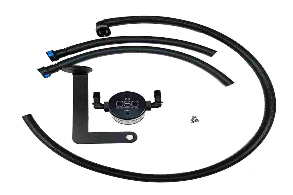 J&L 3080P-B: Oil Separator 3.0 Passenger Side, Black Anodized [2010-2015 Chevrolet Camaro LS3 6.2L]