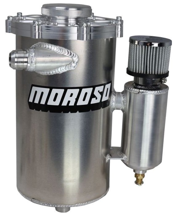 Moroso 22614: 2-Piece Dry Sump Tank w/Attached Breather Tank 6 Quart