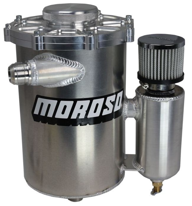 Moroso 22612: 2-Piece Dry Sump Tank w/Attached Breather Tank 5 Quart