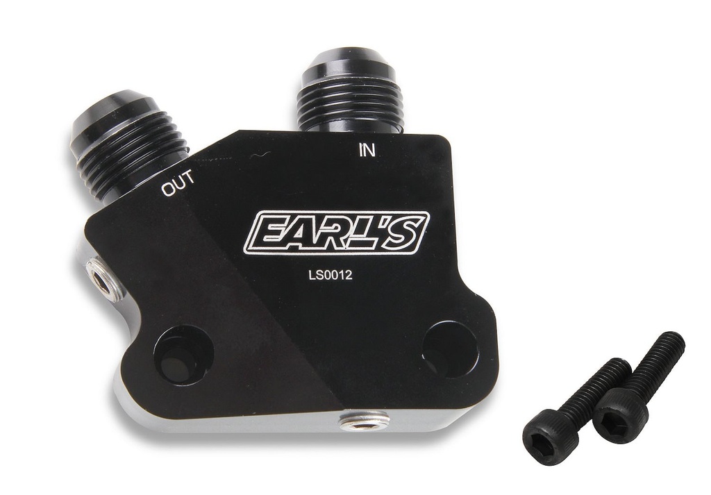 Earl's LS0012ERL: Side Mount Oil Cooler Adapter