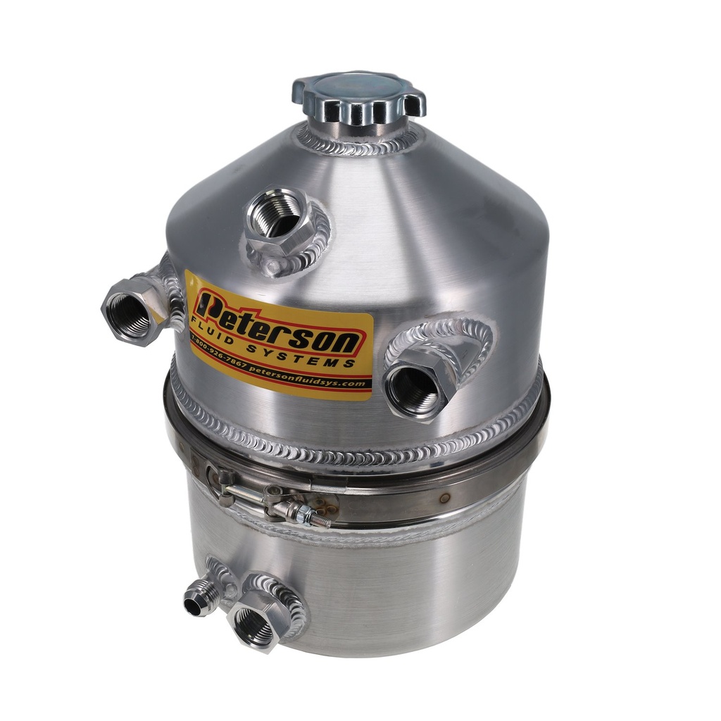 Peterson Fluid Systems 08-0010: 3 Gallon Oil Tank Dual Scavenge Inlet