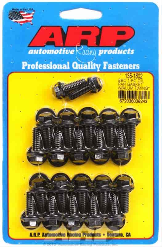 ARP 135-1802: Oil Pan Bolts for Big Block Chevy Engines with an Aluminum Timing Cover and 1-Piece Oil Pan Gasket