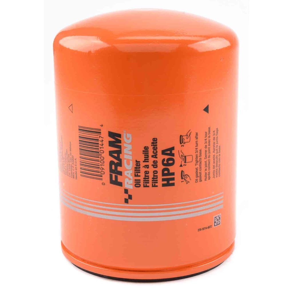 Fram HP6A: HP Series Oil Filter Thread Size 1-1/2"-12