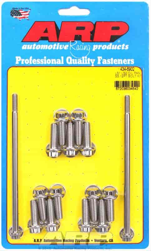 ARP 434-6902: Stainless Steel Oil Pan Bolts Chevy LS1, LS2