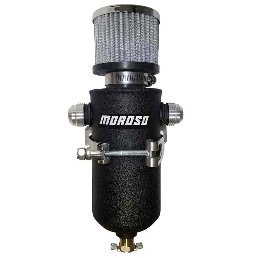 Moroso 85752: Oil Breather Tank -10 AN Fittings