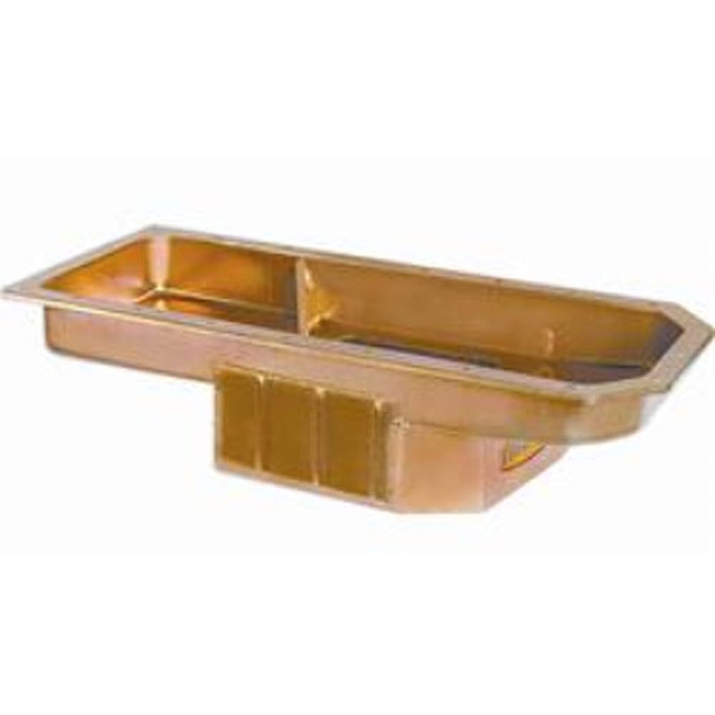 Milodon 31000: 31000 Steel Oil Pan for Mopar Gen III Hemi 5.7/6.1/6.4L A/B/C/E-Body, Engine Swap with Stock K-Member [Gold Iridite]