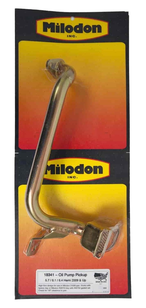 Milodon 18341: Oil Pump Pickup Tube 2009-15 Chrysler Hemi 5.7L Street/Strip