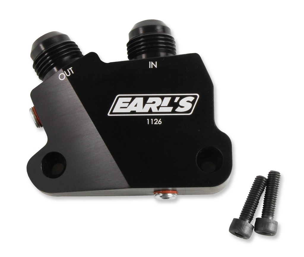 Earl's 1126ERL: Side Mount Oil Cooler Adapter