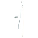 Spectre 5723: Chrome Steel Handle Dipstick Fits Small Block Ford