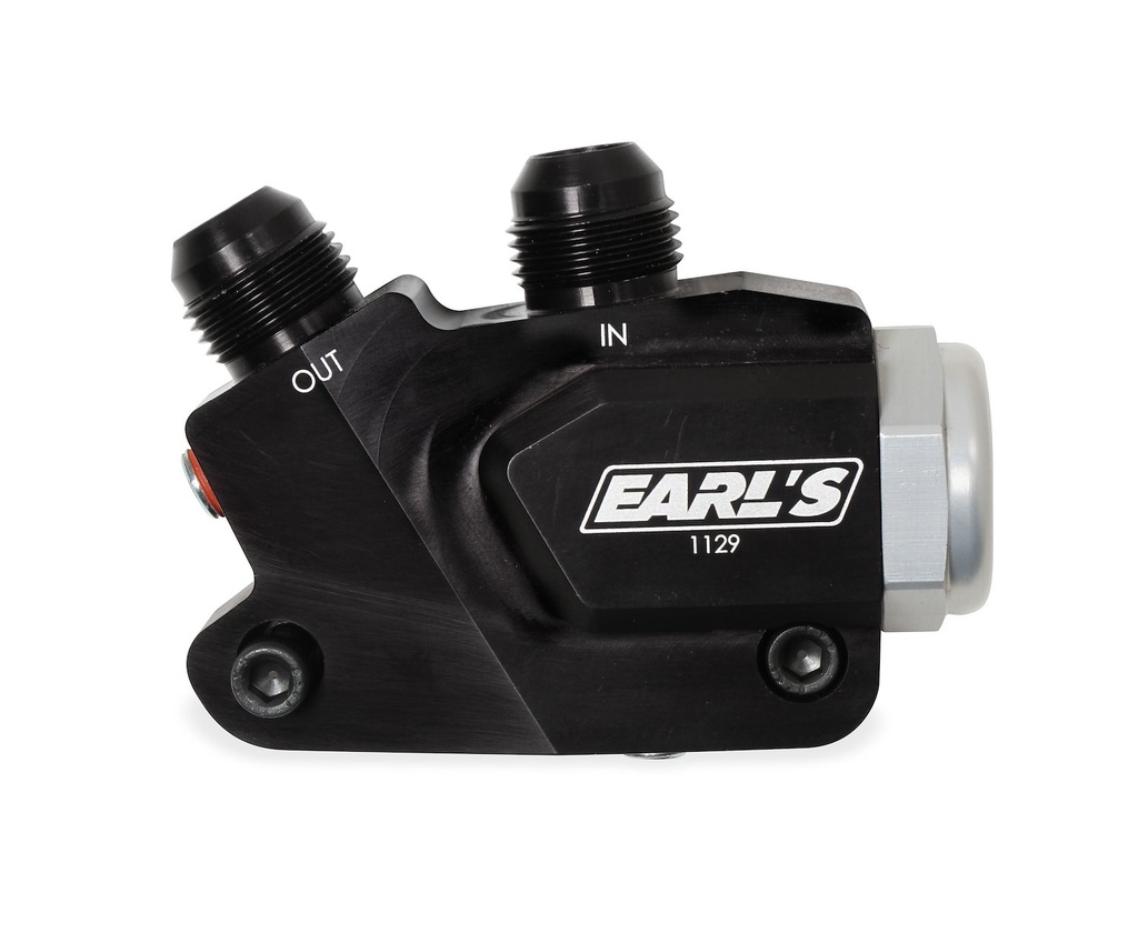 Earl's 1129ERL: Side Mount Oil Cooler Adapter