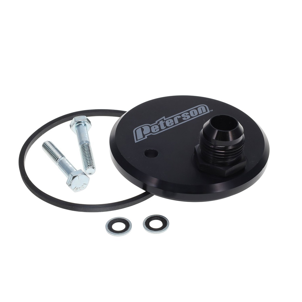 Peterson Fluid Systems 09-0004: Oil Filter Block Off Plate Chevy Bow Tie